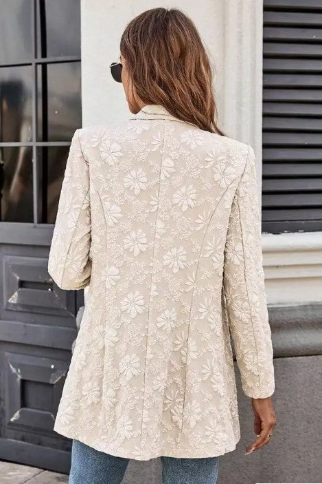 Floral Embroidered Blazer