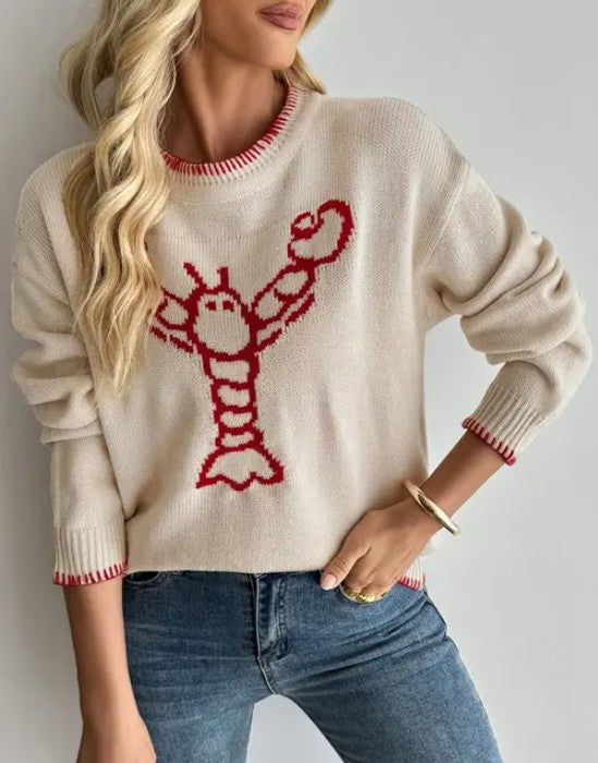 Lobster  Pullover Sweater