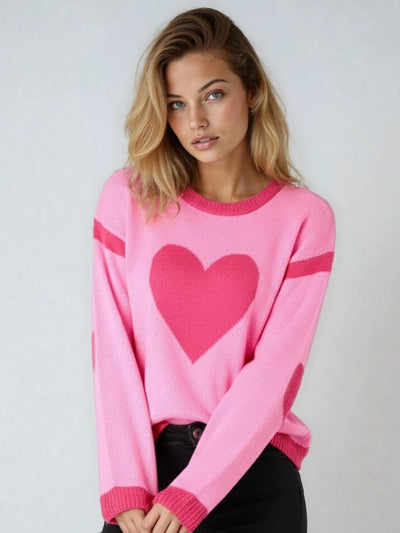 Heart Motif Sweater