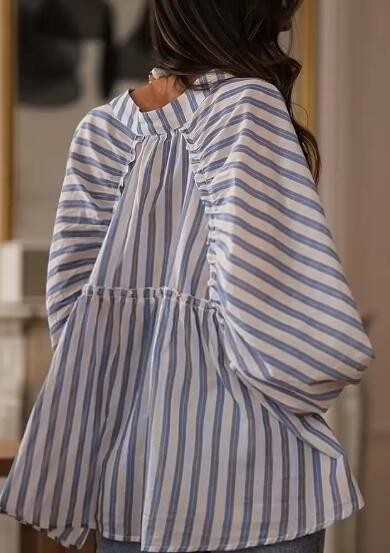 Striped Empire Waist Blouse