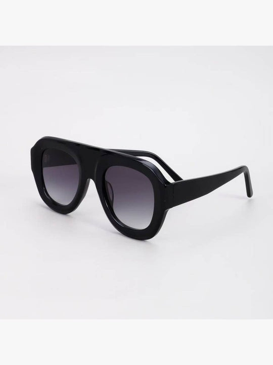Miss Sparkling Retro Oversized Square Sunglasses