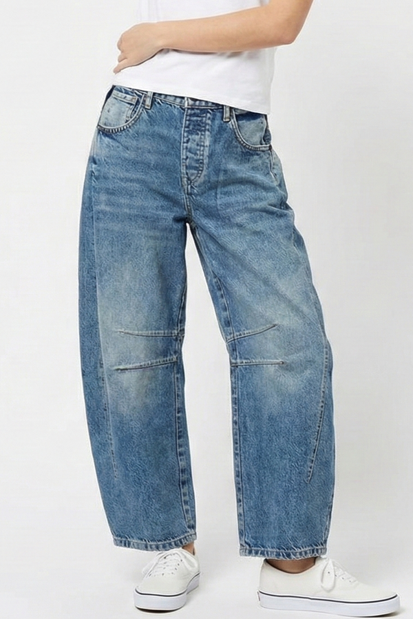 Barrel denim jeans