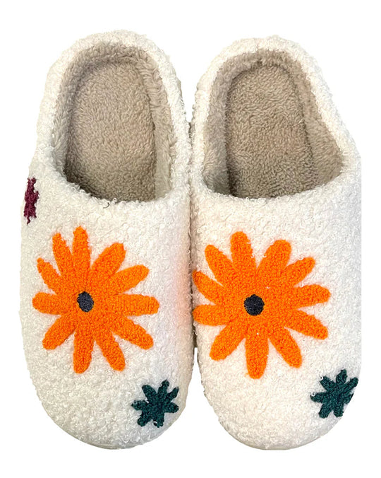 Floral Print Slippers