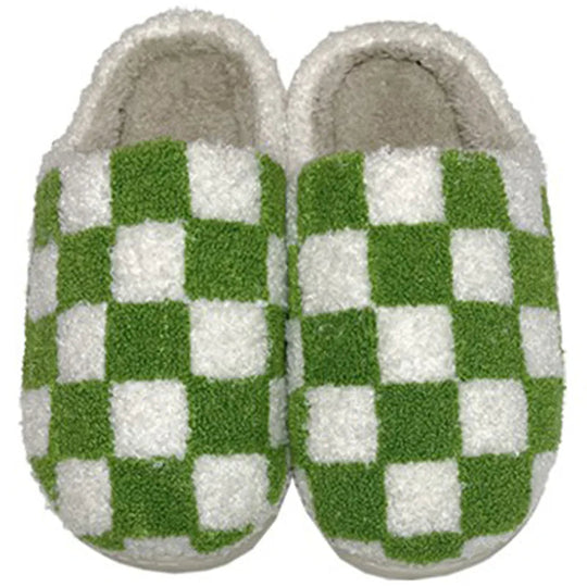 Check Pattern Slippers