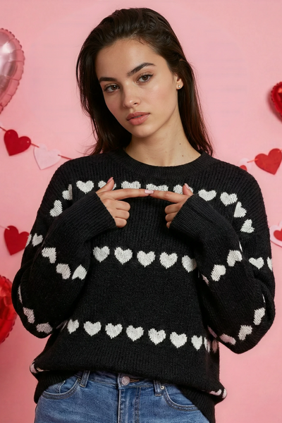 Heart Knit Sweater