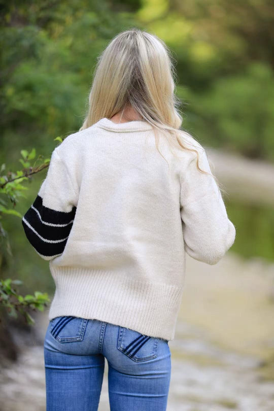 Knit button front cardigan