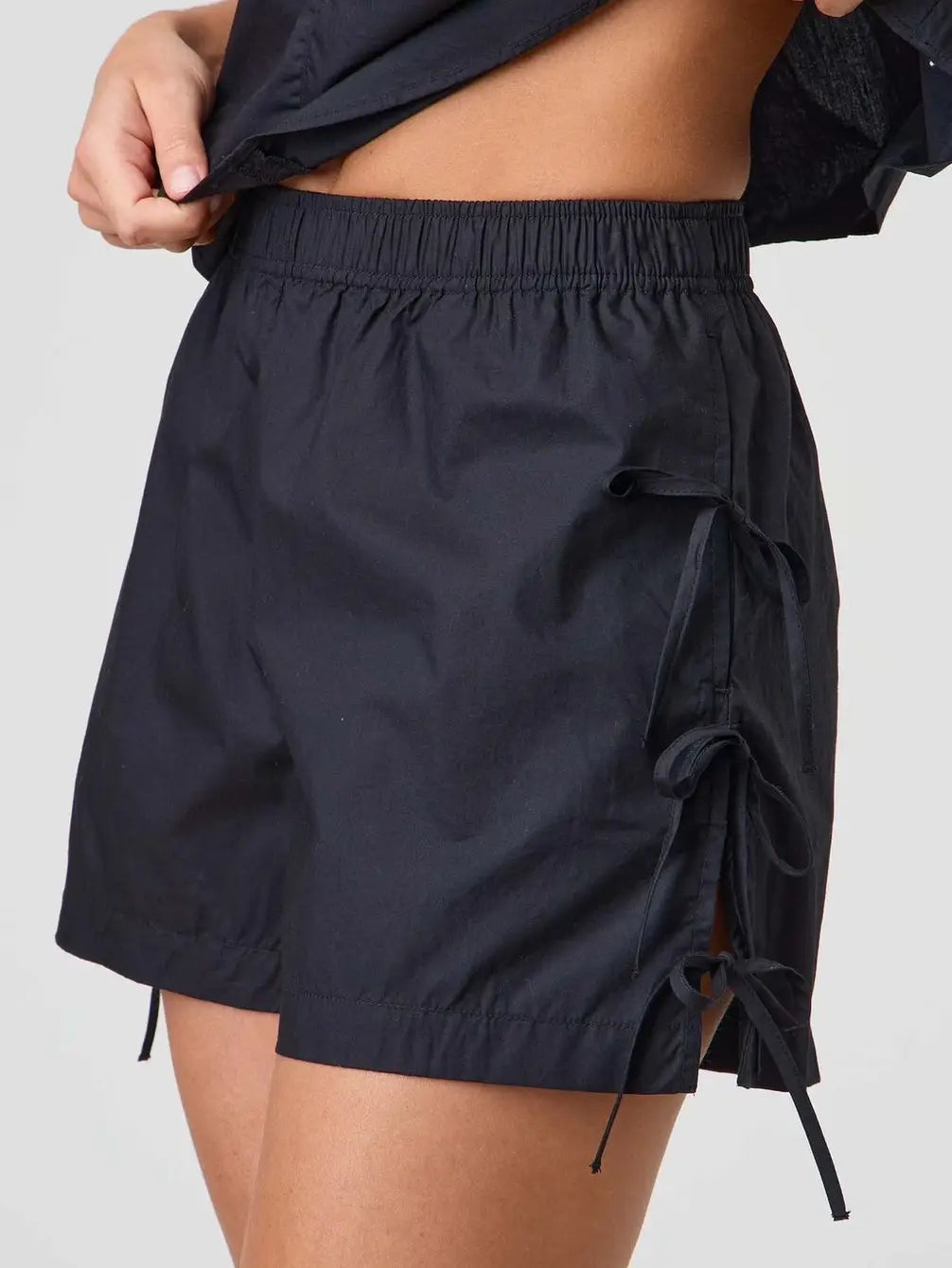 Miss Sparkling Side Tie bow shorts