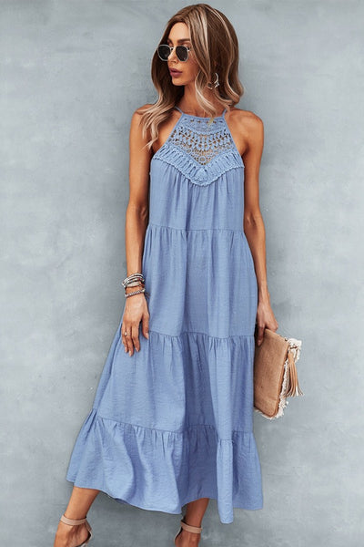 Flowy Tiered Midi Dress