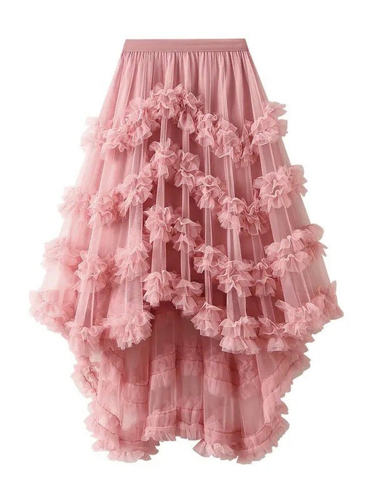Ruffle tiered skirt