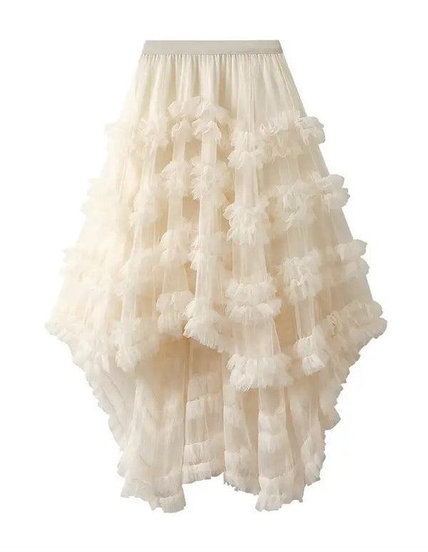 Ruffle tiered skirt