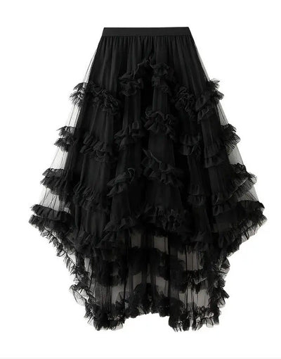 Ruffle tiered skirt