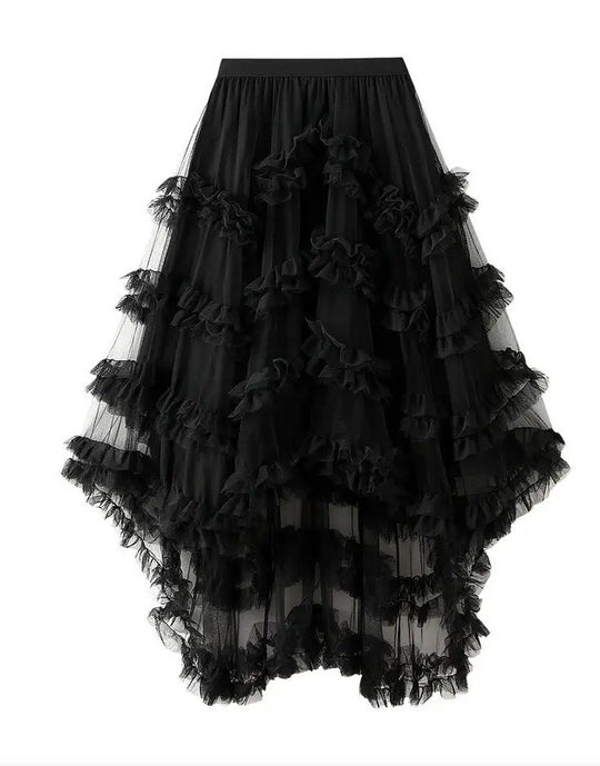 Ruffle tiered skirt