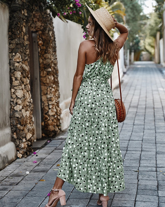 Floral Sleeveless Midi Dress – Summer Casual