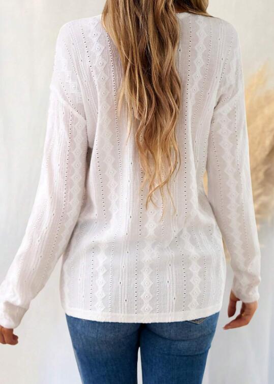 V-neck long sleeve