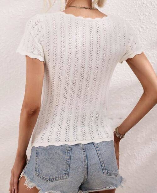 Ruffle detail top