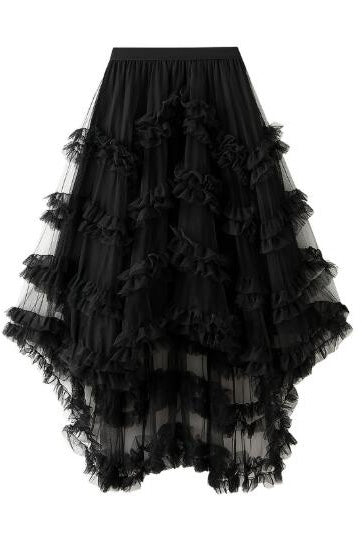 Ruffle tiered skirt