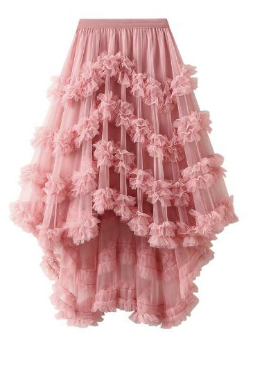 Ruffle tiered skirt