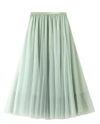 Chiffon midi skirt