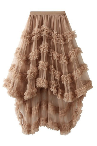 Ruffle tiered skirt