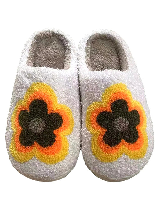 Floral Print Slippers