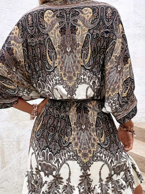 Miss Sparkling Paisley Multicolored Dress