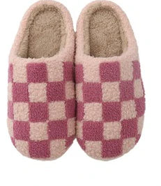 Check Pattern Slippers