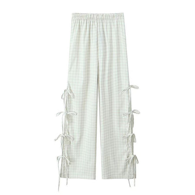 Side Tie Bow Pants