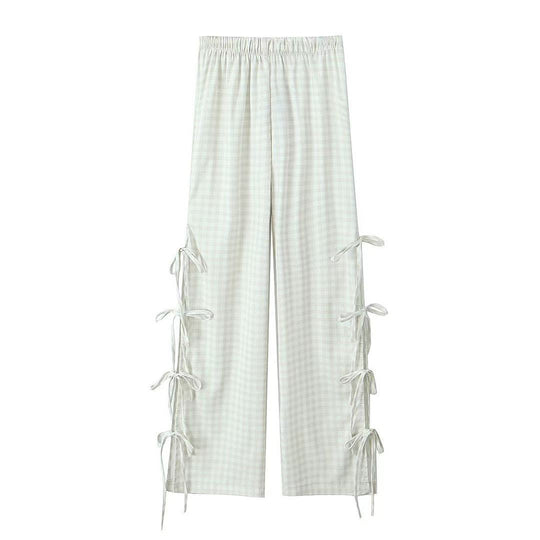 Side Tie Bow Pants