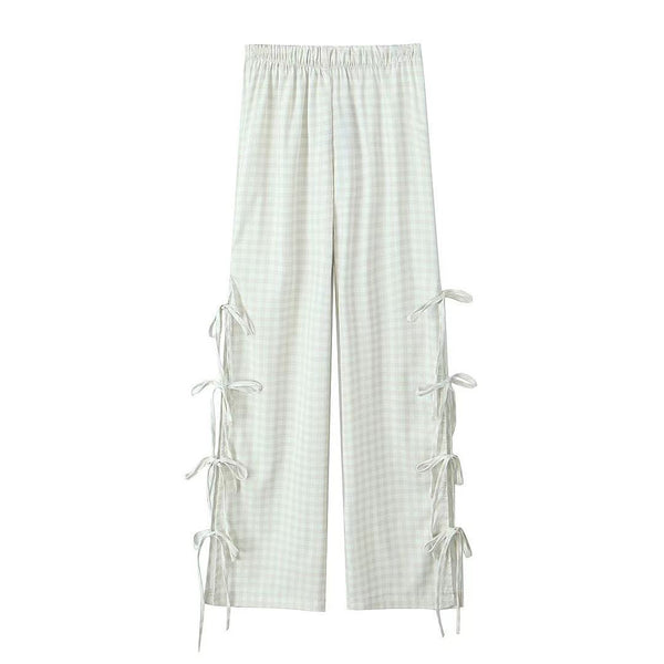 Side Tie Bow Pants