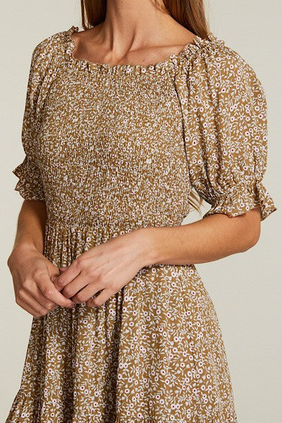 Floral smocked dress - Miss Sparkling