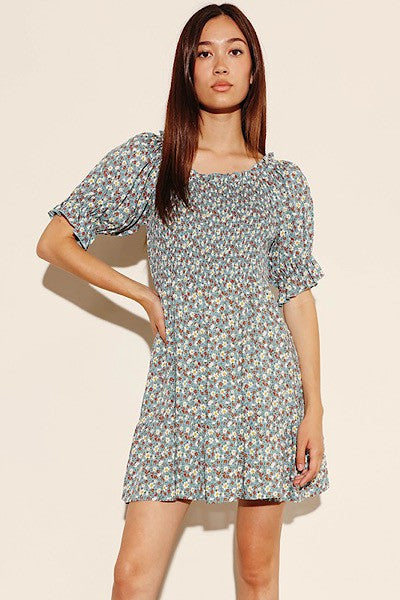 Floral smocked dress - Miss Sparkling