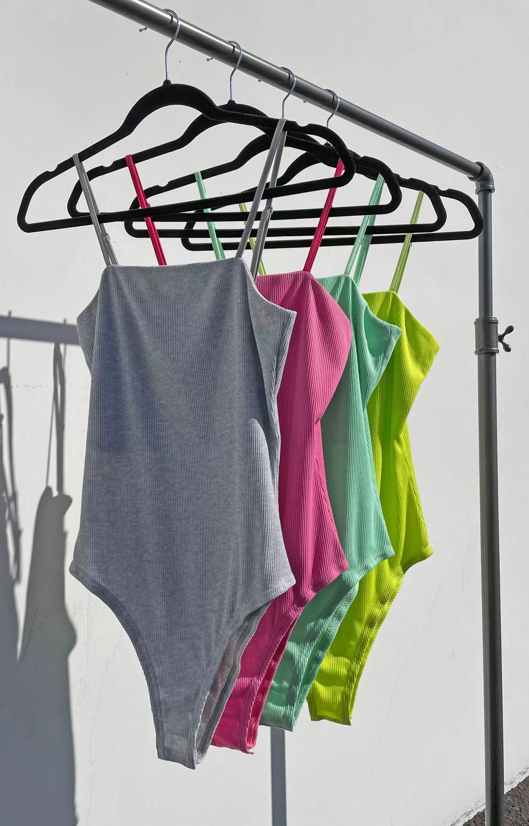 Rib knit bodysuit - Miss Sparkling