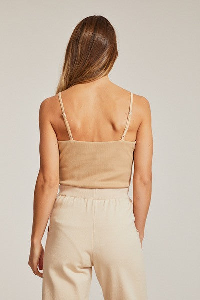 Rib knit bodysuit - Miss Sparkling