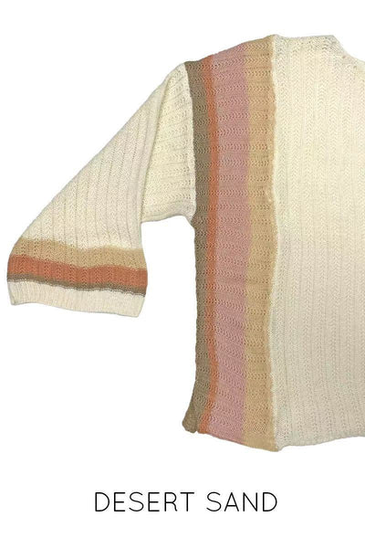 Striped Lightweight long sleeve top
