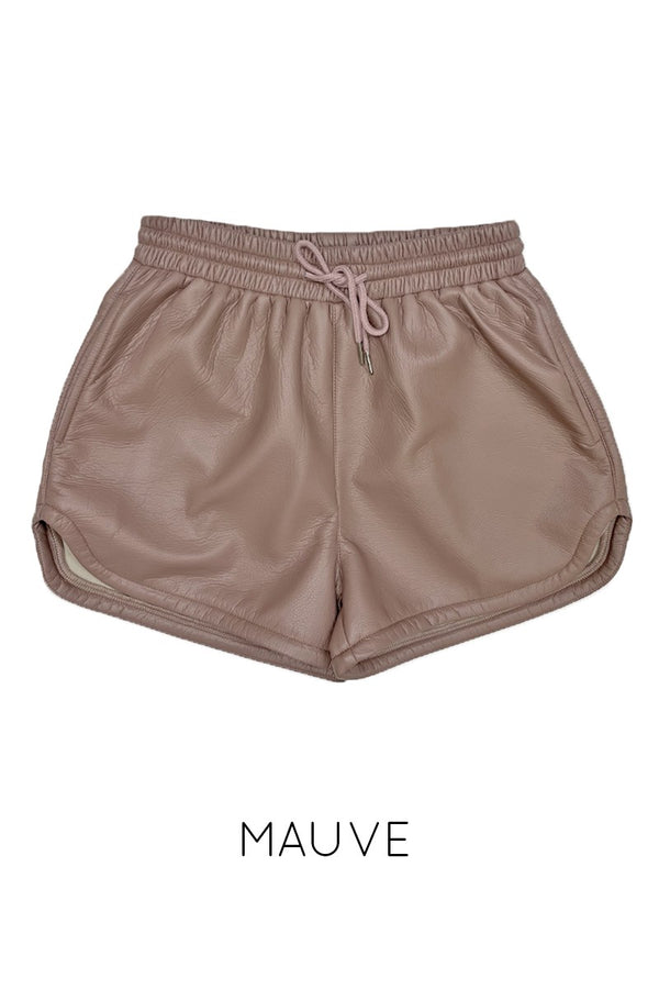 Soft Pleather Shorts - Miss Sparkling