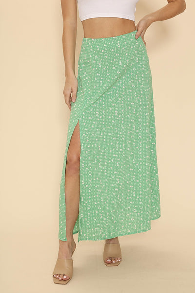 Maxi skirt with slit detail - Miss Sparkling