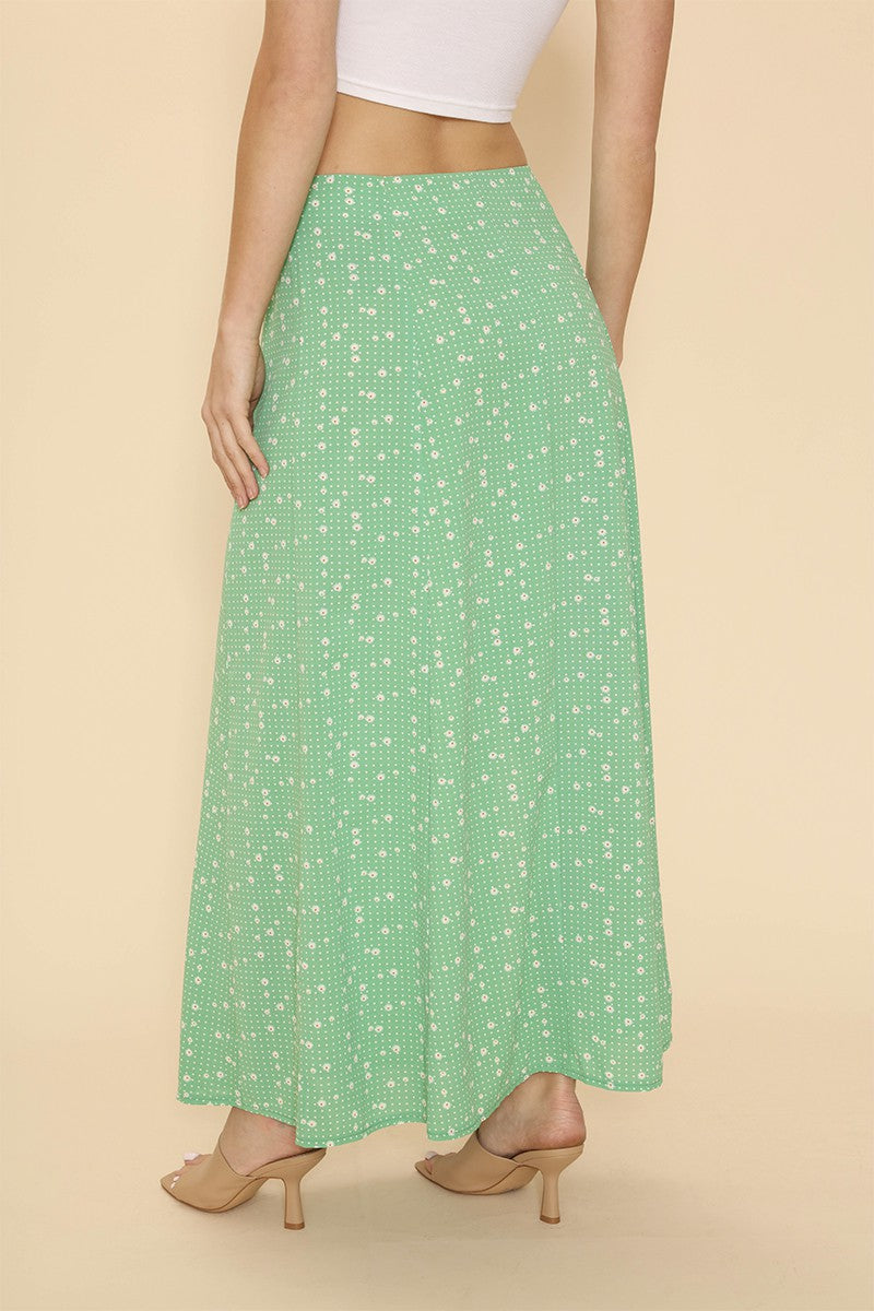 Maxi skirt with slit detail - Miss Sparkling