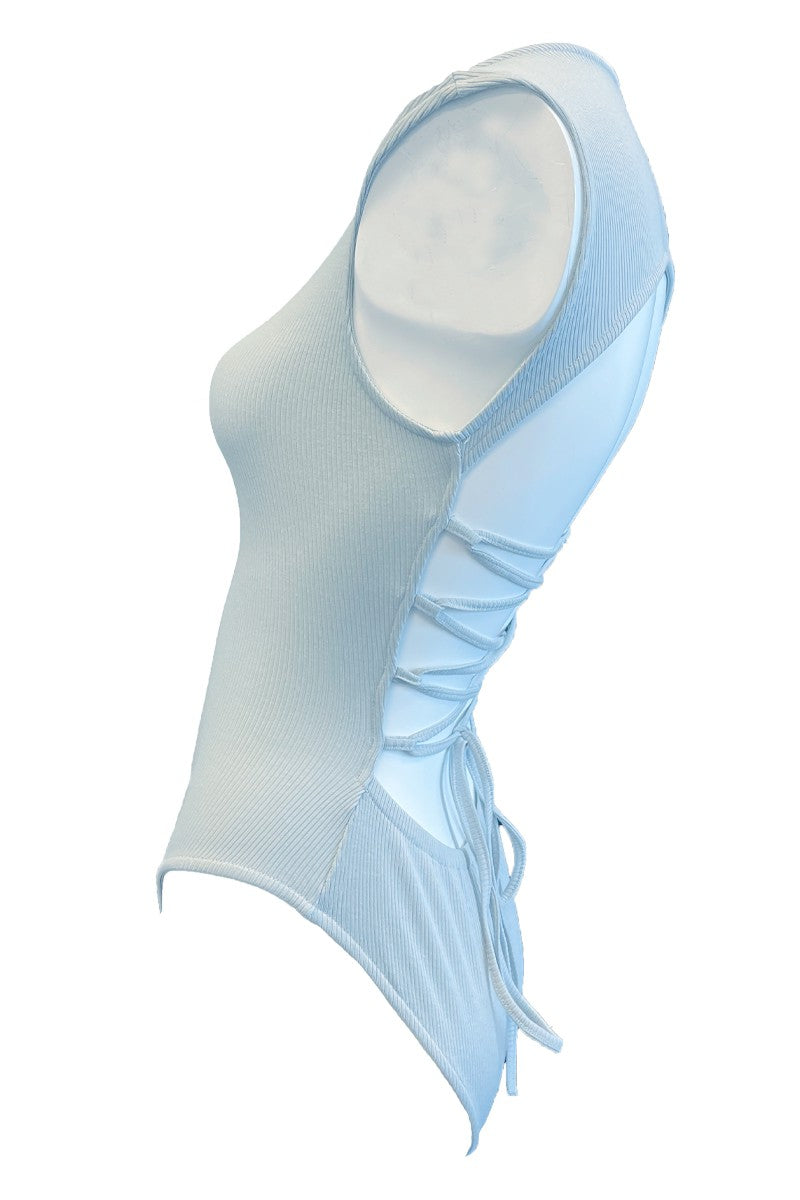 Lace back bodysuit