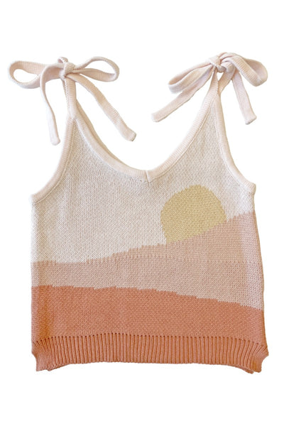 Sunset tie tank - Miss Sparkling