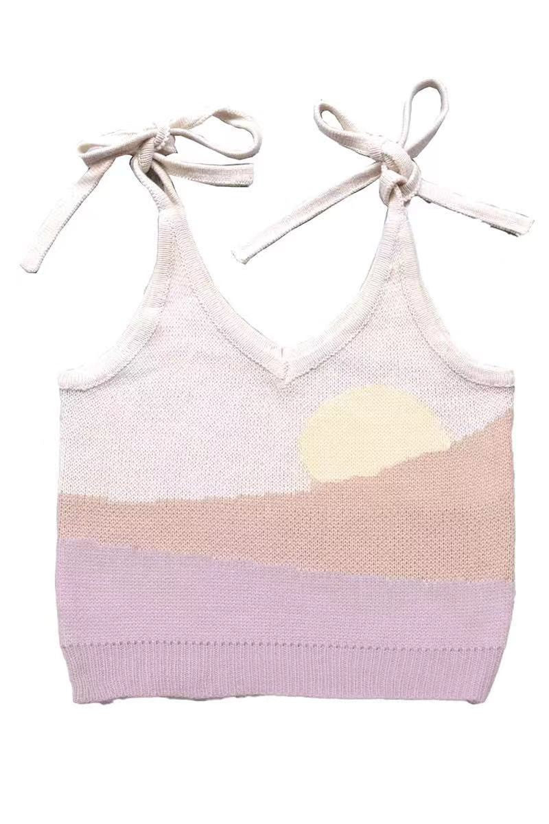 Sunset tie tank - Miss Sparkling