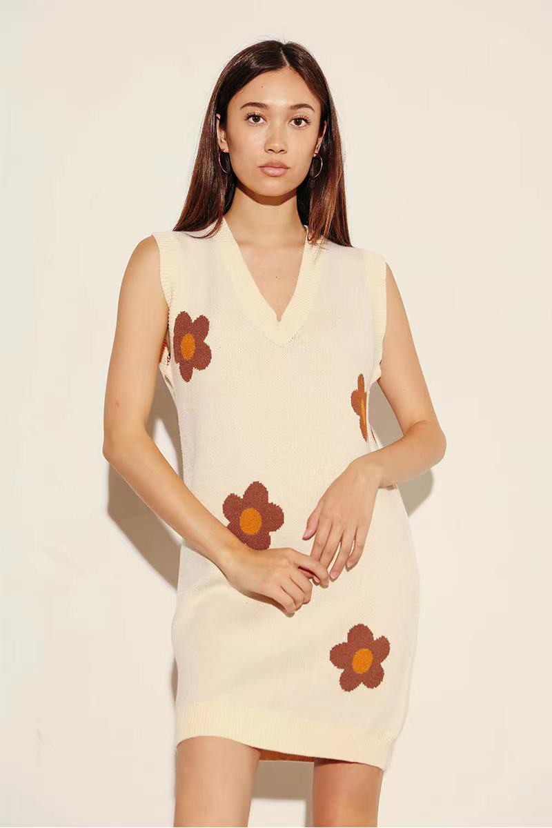 Flower sweater dress - Miss Sparkling