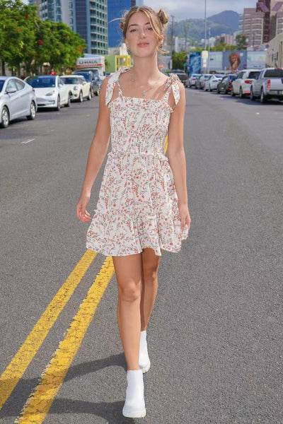 Smocked floral dress - Miss Sparkling