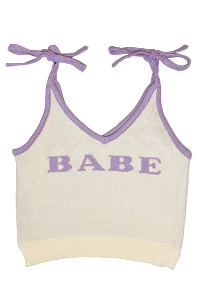 Tie strap sweater tank - Miss Sparkling