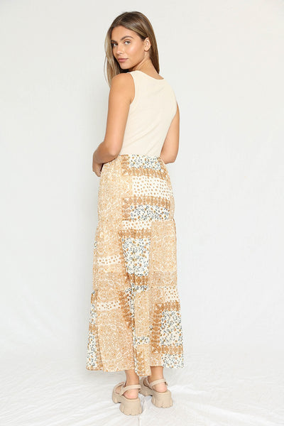 Bandana print maxi skirt - Miss Sparkling