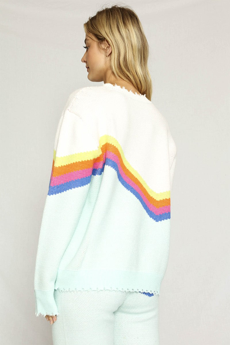 Retro stripe sweater - Miss Sparkling