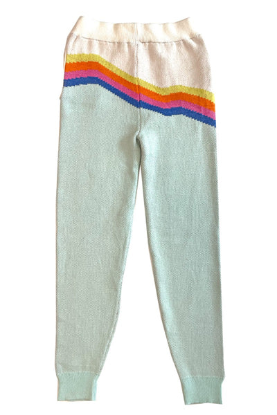 Retro stripe knit joggers - Miss Sparkling