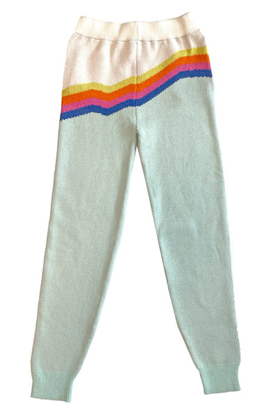 Retro stripe knit joggers - Miss Sparkling