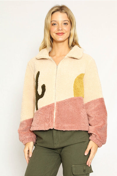 Desert Sunset Teddy Jacket