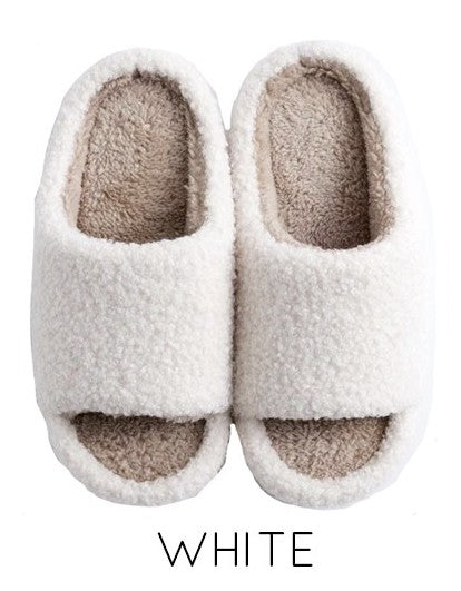 Open toe novelty slippers