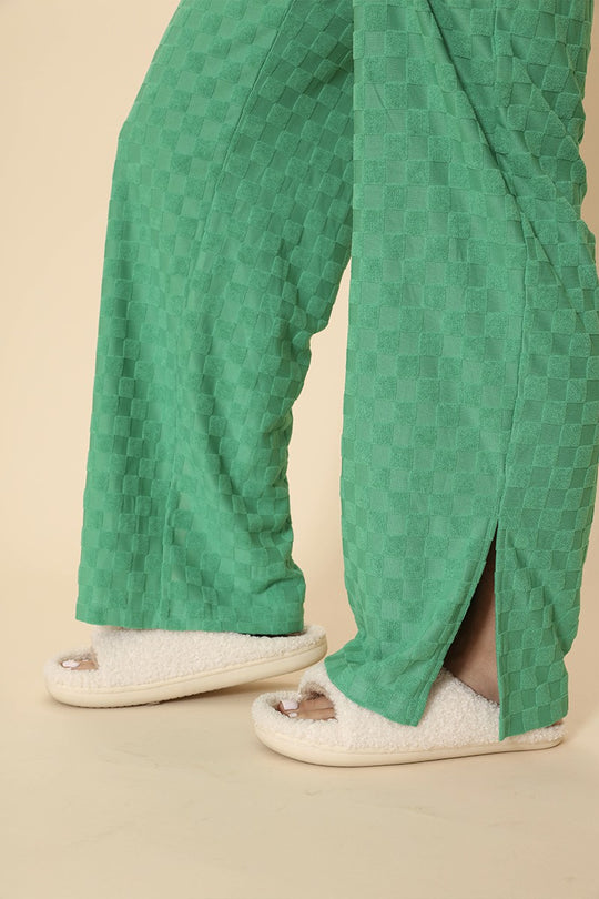 Terry checker pant set - Miss Sparkling